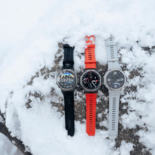 Amazfit T-Rex 3 Haze Gray Smartwatch con Modo Carrera Hyrox Gris claro