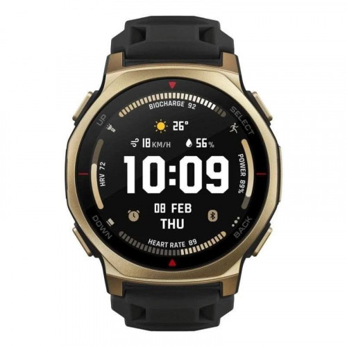 Amazfit T-rex 3 Pro GPS NFC 44mm AMOLED Oro Negro Resistencia Agua 10ATM+45m SpO2 Pulsómetro