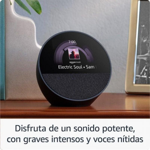 Amazon Echo Spot 2024 Despertador Inteligente con Sonido de Calidad y Alexa Azul