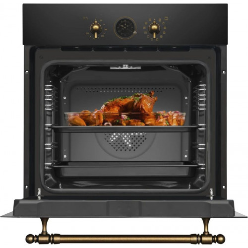 Amica Ed17319B Retro Horno eléctrico multifunción cm. 60