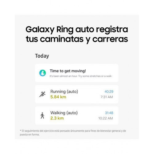 Anillo inteligente Samsung Galaxy Ring Titanio Oro Titanio Oro