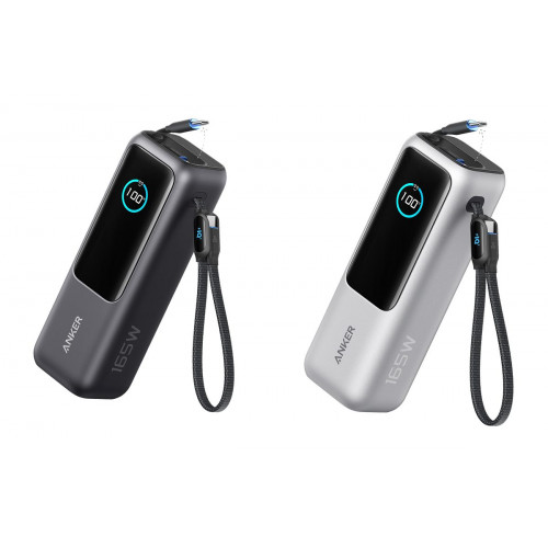 Anker Laptop Power Bank (25K, 165W, Built-In and Retractable Cables)