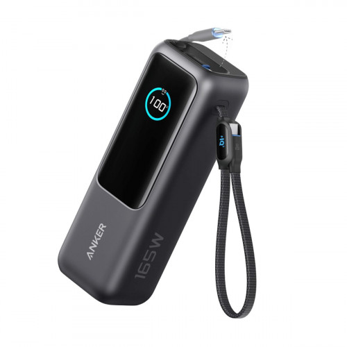 Anker Laptop Power Bank (25K, 165W, Built-In and Retractable Cables)