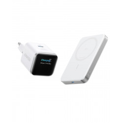 Anker MagGo Power Bank (10K, Slim) with Anker Nano 45W Smart Display Charger