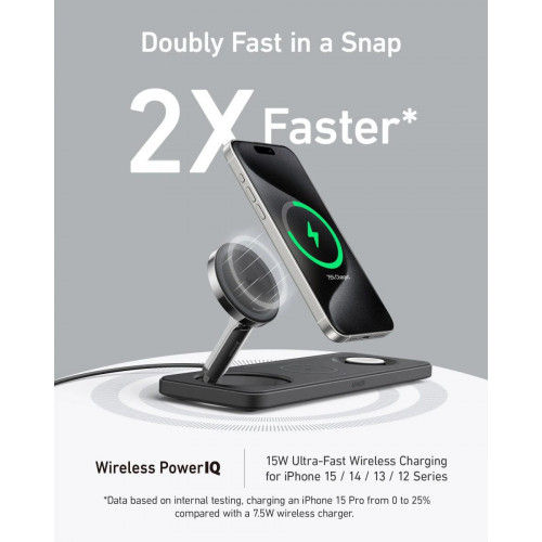 Anker MagGo Wireless Charging Station (3-in-1 Pad)
