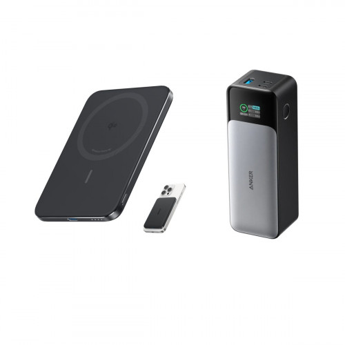 Anker Nano Power Bank (5K, MagGo, Slim) and Anker 737 Power Bank (PowerCore 24K)