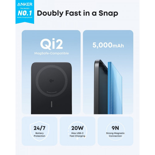 Anker Nano Power Bank (5K, MagGo, Slim) and Anker 737 Power Bank (PowerCore 24K)