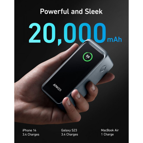Anker Prime 20,000mAh Power Bank (200W) and Anker Nano Charger (45W) with USB-C to USB-C Cable