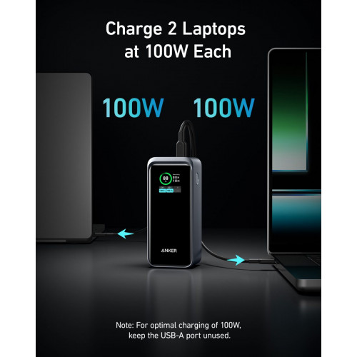 Anker Prime 20,000mAh Power Bank (200W) and Anker Nano Charger (45W) with USB-C to USB-C Cable