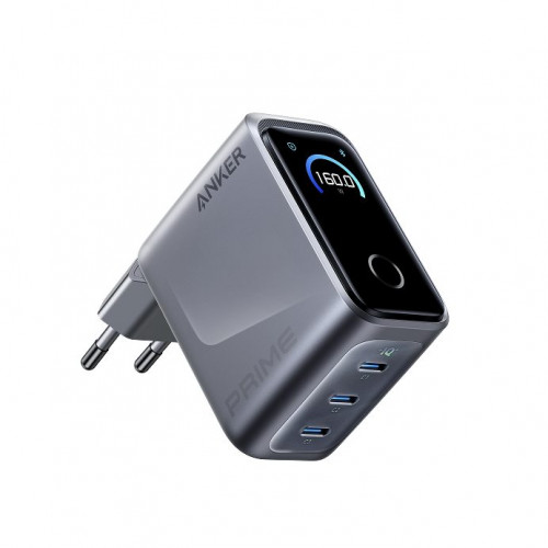 Anker Prime Charger (160W, 3 Ports, Smart Display)