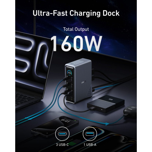 Anker Prime Charging Docking Station (14-in-1, Dual Display, 160W)