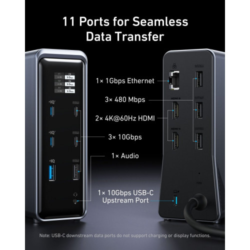 Anker Prime Charging Docking Station (14-in-1, Dual Display, 160W)