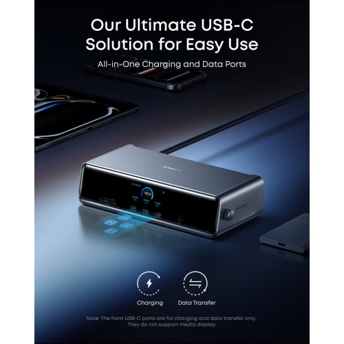 Anker Prime Docking Station (14-in-1, Triple Display, DisplayLink) with DL7400