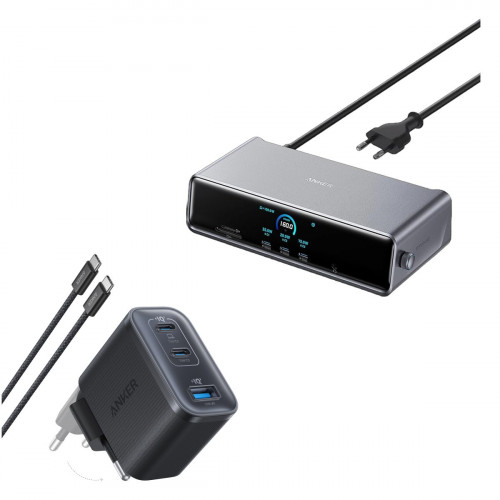 Anker Prime Docking Station and Anker Nano Charger (70W, 3 Ports)
