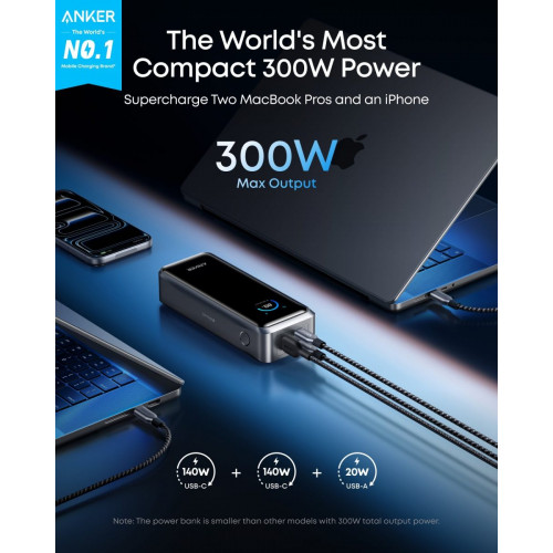 Anker Prime Power Bank (26K, 300W) and 100W Charging Base