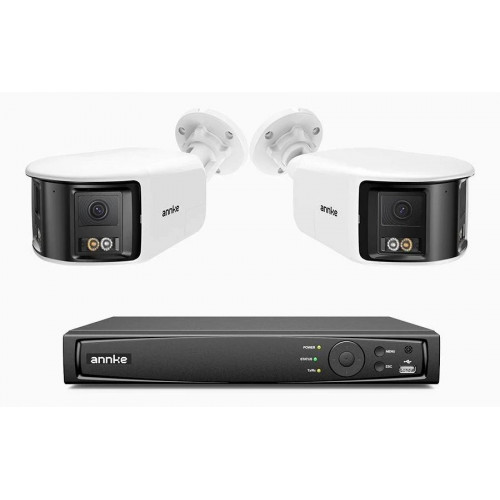 ANNKE FDH800 Kit cámaras de vigilancia PoE de 4K con videograbador NVR de 8 canales Bullet