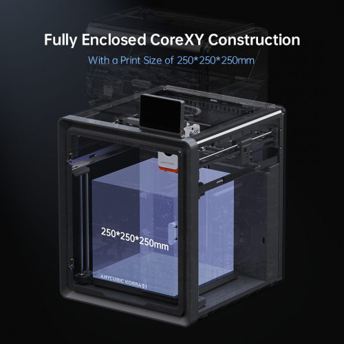 Anycubic Kobra S1 Combo 3D Printer, 4 Stunning Multicolor, Intelligent Drying While Printing, Built-in Camera, 600mm/s High Speed and 320℃ Hotend Free-Clog Extruder