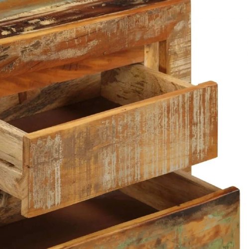 Aparador Mesa consola madera maciza Reciclada 120x30x75 cm 4402172