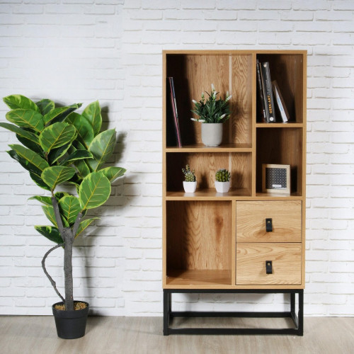 Aparador mueble auxiliar Aboot 2 cajones 120x60x29cm