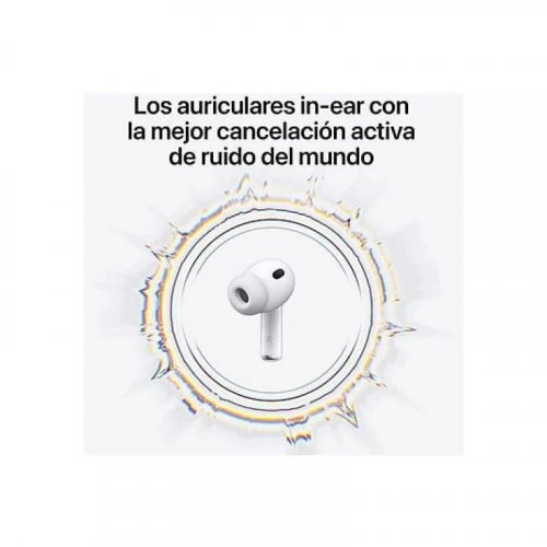 Apple AirPods Pro 3 Auriculares Bluetooth con Cancelación Activa de Ruido USB-C Blancos (MFHP4ZM/A)