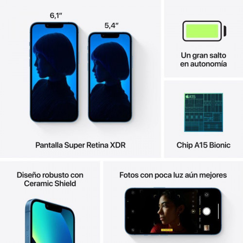 Apple iPhone 13 256GB Azul Libre