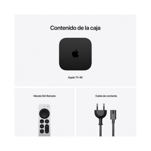 Apple TV 4K (3ª gen.) Wi-Fi + Ethernet 128GB Negro