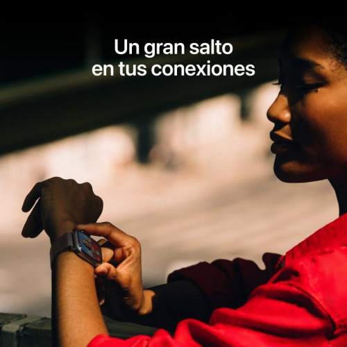 Apple Watch Series 11 GPS + Cellular 46mm Caja de Aluminio Negra con Correa Deportiva Negra M/L