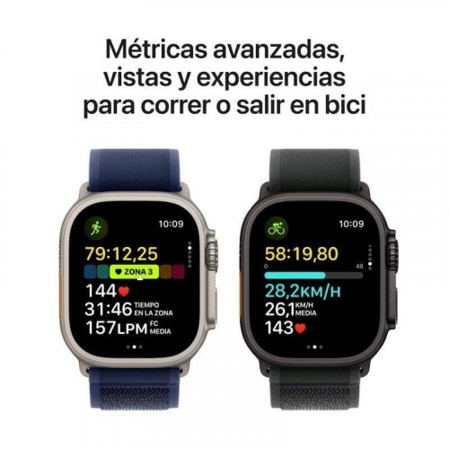 Apple Watch Ultra 2 GPS + Cellular 49mm Caja Negra Titanio con Correa Alpine Loop M Verde Oscuro