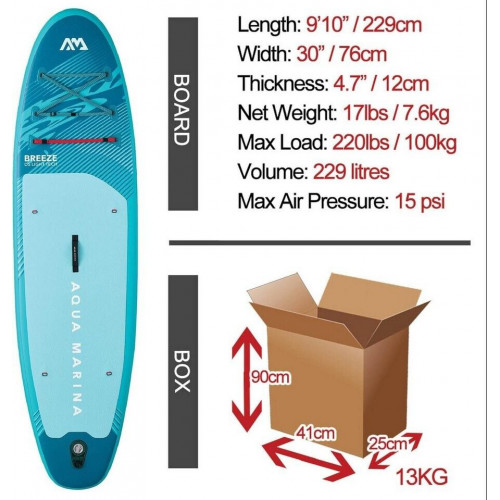 Aqua Marina BREEZE 9'10 Silver Tree 2026
