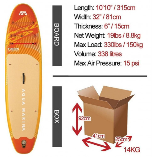 Aqua Marina BT-26FUP FUSION (31393-136018) orange/yellow