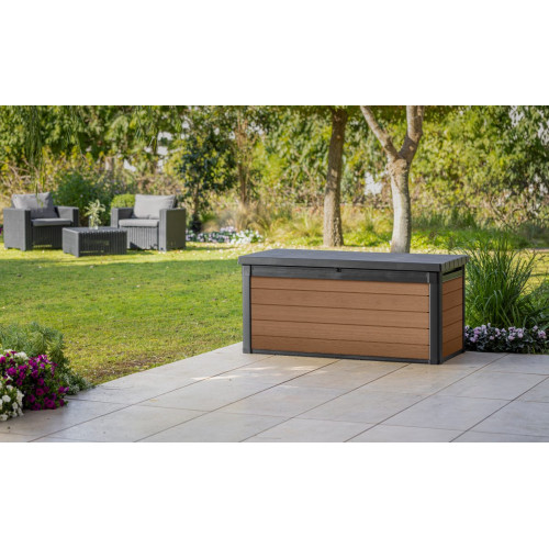 Arcón de resina para exterior KETER Cortina 152 x 70 x 73 cm y capacidad de 570 L