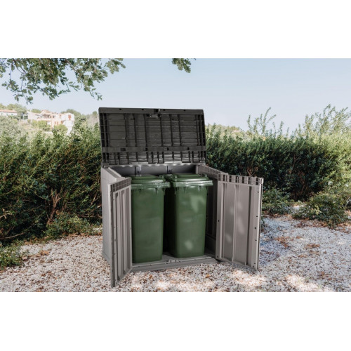 Arcón de resina para exterior TOOMAX STORA WAY 129.5 x 111 x 74.5 cm y capacidad de 842 L
