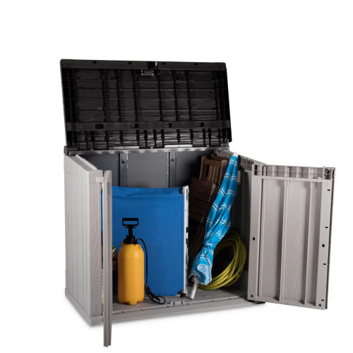 Arcón de resina para exterior TOOMAX STORA WAY 129.5 x 111 x 74.5 cm y capacidad de 842 L