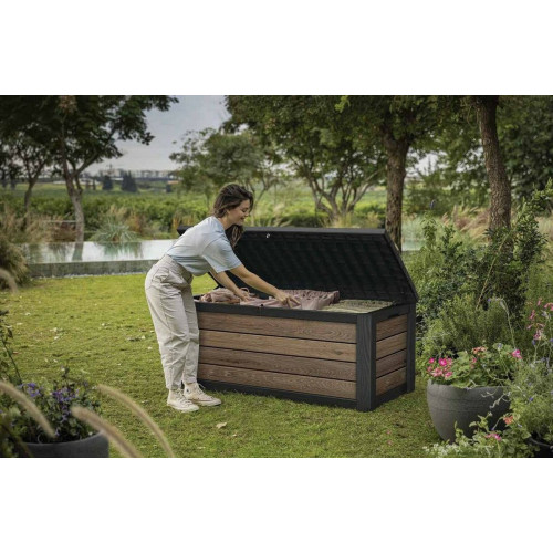 Arcón exterior - Marrón nogal 152x73x70h cm