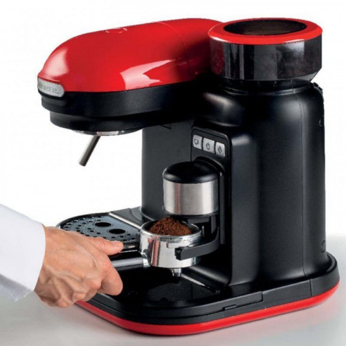 Ariete Moderna Cafetera Expreso 15 Bares 1080W Rojo/Negro