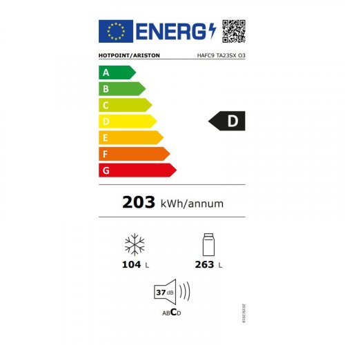 ARISTON HOTPOINT HAFC9 TA23SX INOX - Frigorífico Combi No Frost