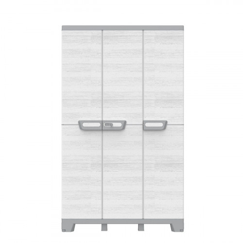 Armario alto 3 puertas Sequoia 172x102x39 cm uso interior / exterior gris