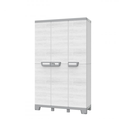 Armario alto 3 puertas Sequoia 172x102x39 cm uso interior / exterior gris