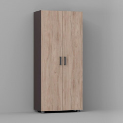 Armario alto despensero roble, 180x79x42 cm con 2 puertas