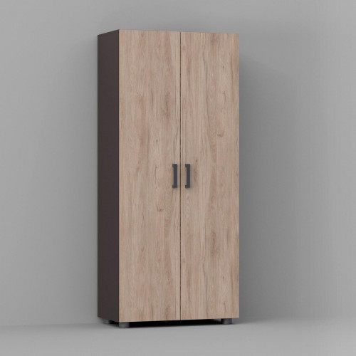 Armario alto despensero roble, 180x79x42 cm con 2 puertas