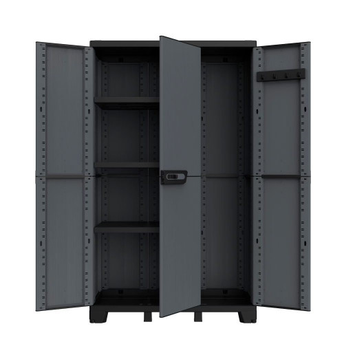 Armario alto Resina 3 Puertas Ardesia