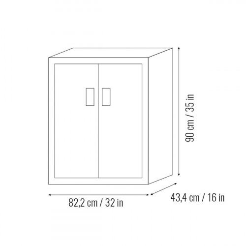 Armario bajo integrable GARAGE 45 de 90X82,2X43,4 cm