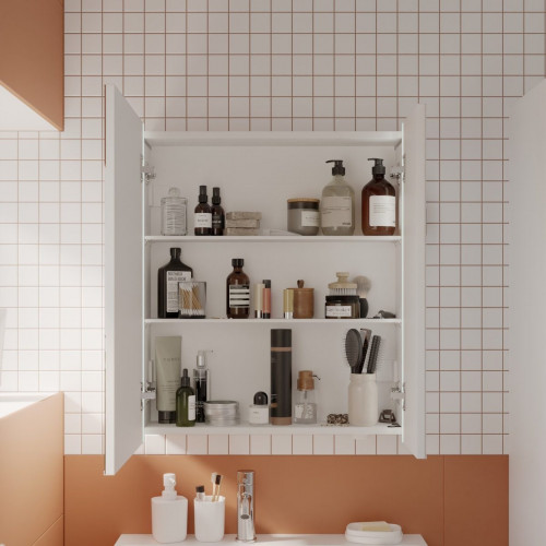 Armario de baño con luz Easy 60.2x70.7x16 cm