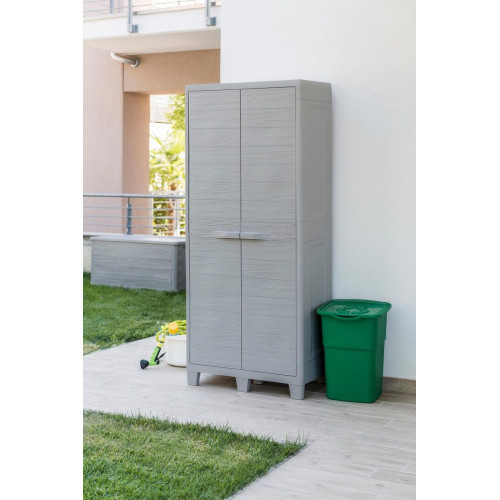 Armario de polipropileno para exterior TOOMAX 077 78 x 182 x 46 cm gris