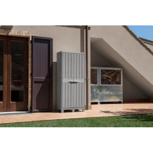 Armario de polipropileno para exterior TOOMAX 083 78 x 182 x 46 cm gris