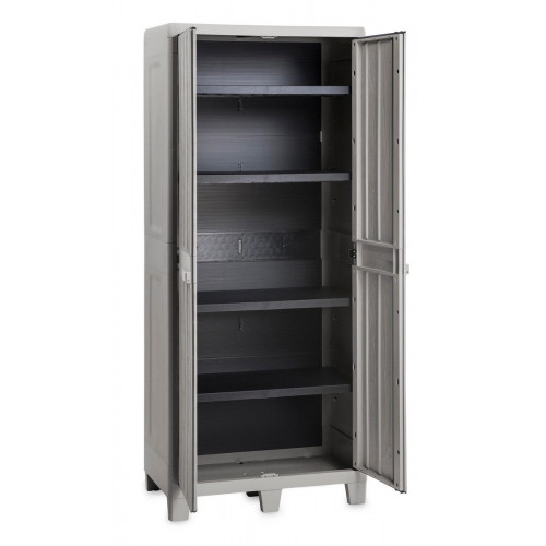 Armario de polipropileno para exterior TOOMAX 083 78 x 182 x 46 cm gris