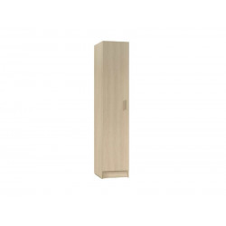 Armario escobero 37x37x180h cm con 1 puerta roble claro – Giacinto