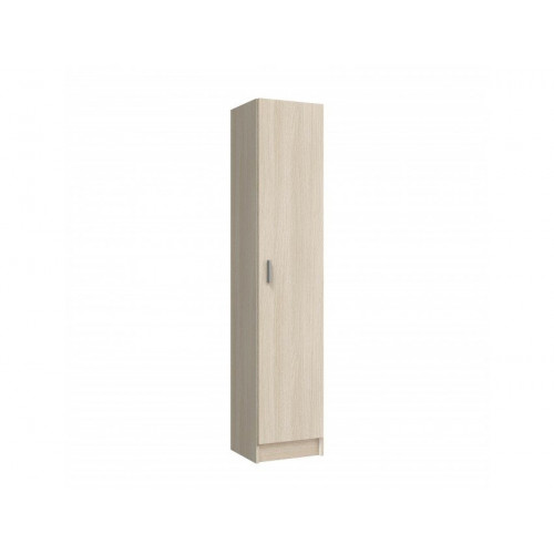 Armario escobero 37x37x180h cm con 1 puerta roble claro – Giacinto