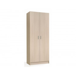 Armario escobero 73x37x180h cm con 2 puertas roble claro – Forlì