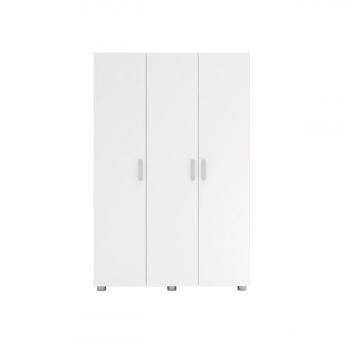 Armario escobero multiusos blanco 180x120x42 cm con 3 puertas